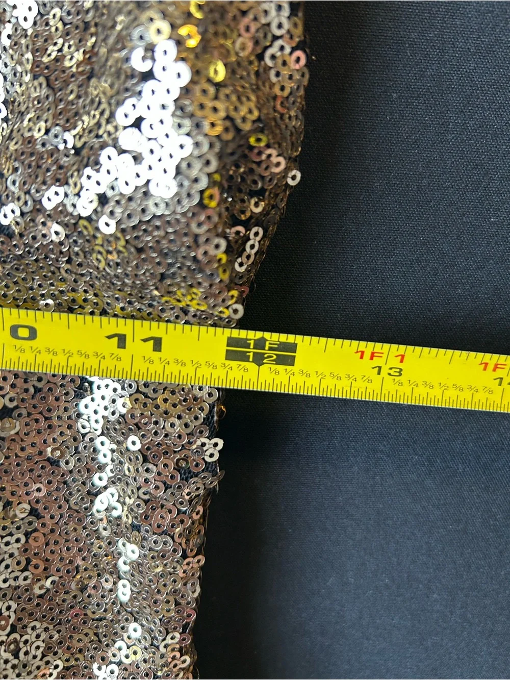 XTAREN Women's Open Back Sequin Black And Gold Dress Size Medium-Cocktail Style